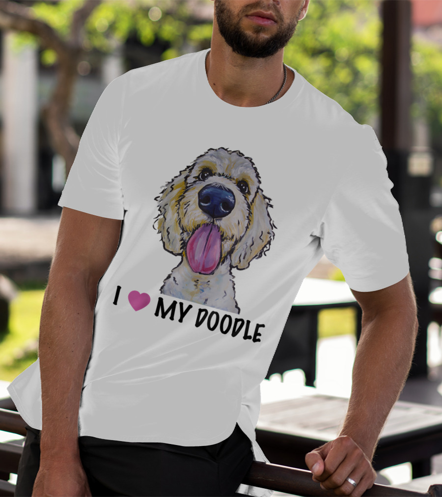 I Love My Doodle Golden Doodle Heart T-Shirt