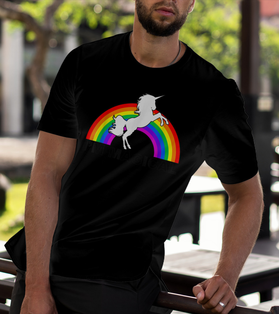 I'm Magical Unicorn With Rainbow T-Shirt