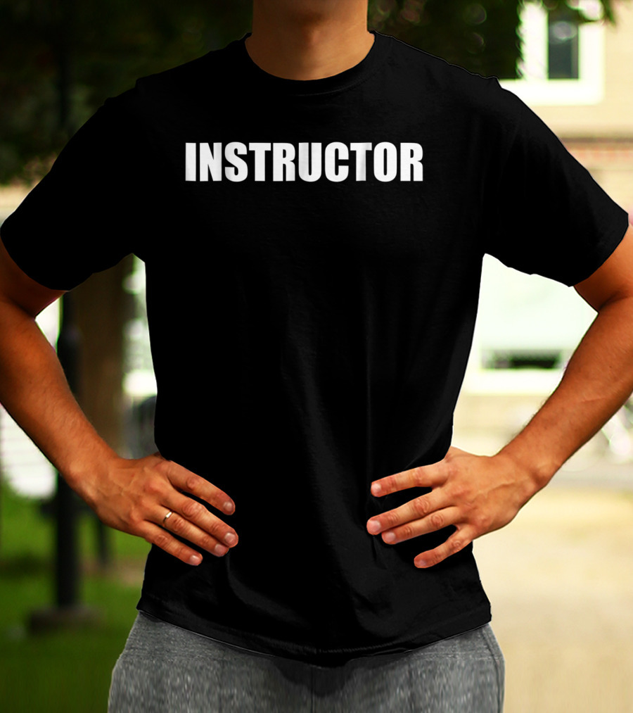 Instructor 2 Sided Front And Back Print T-Shirt