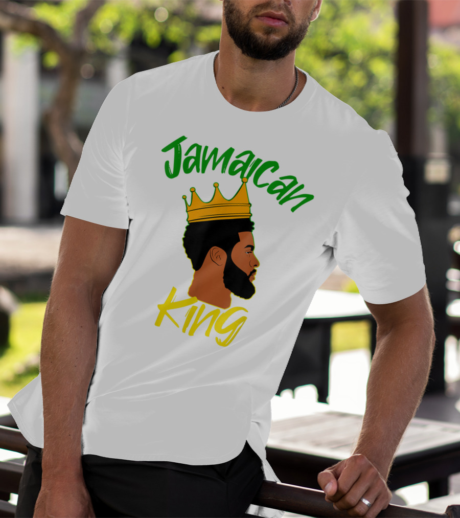 Jamaican King Proud And Independent Black King T-Shirt