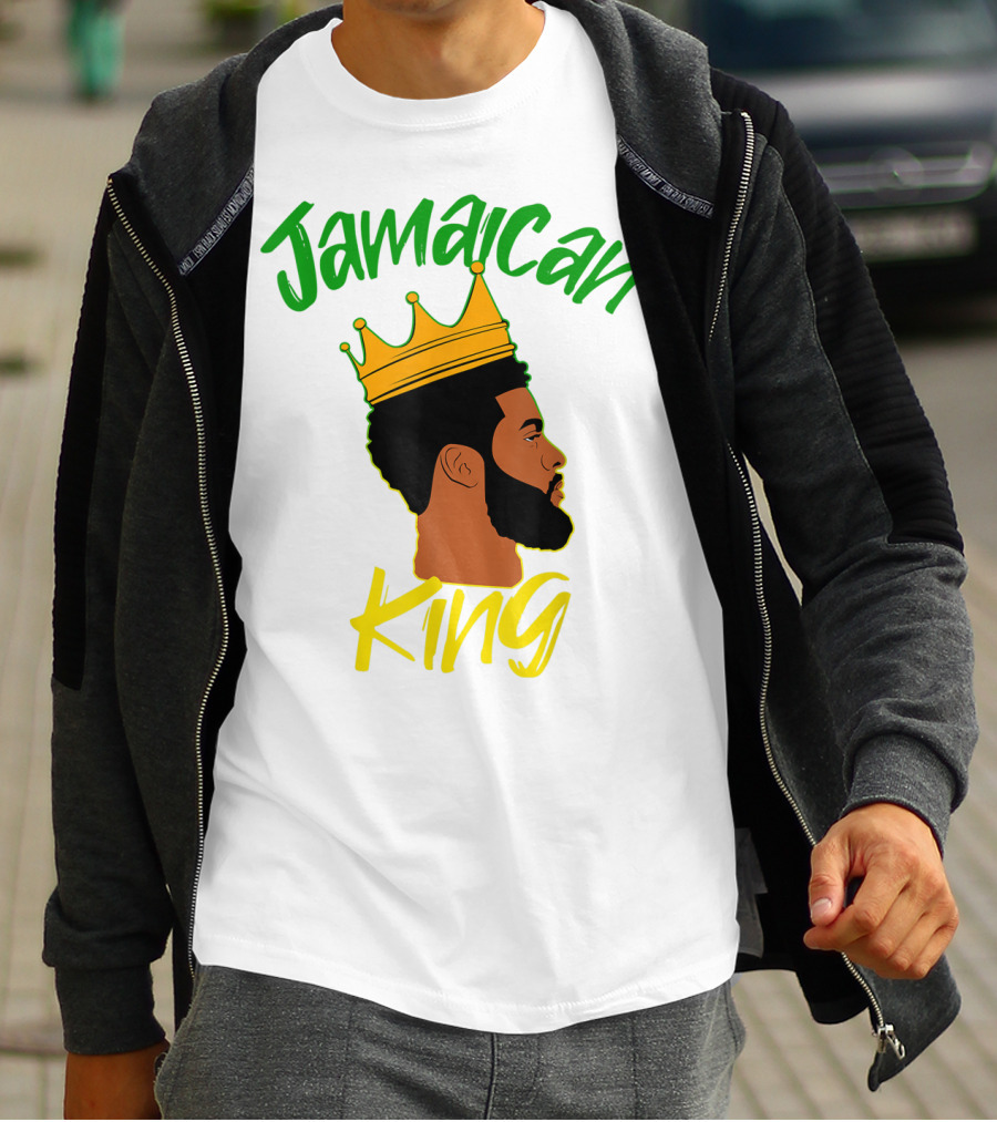 Jamaican King Proud And Independent Black King T-Shirt
