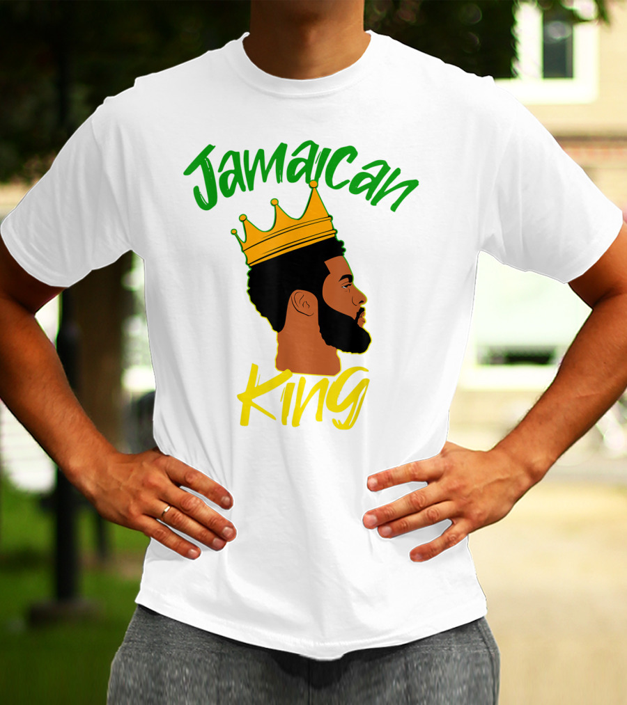 Jamaican King Proud And Independent Black King T-Shirt