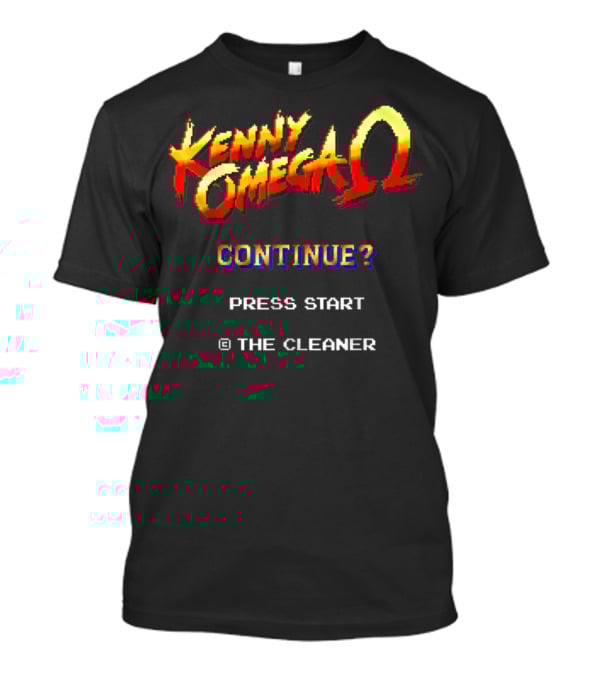 Kenny Omega Continue? Press Start The Cleaner 8 Bit Game T-Shirt