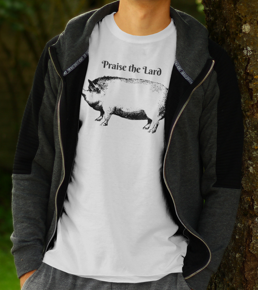 Praise The Lard For Bacon Lovers Pig T-Shirt