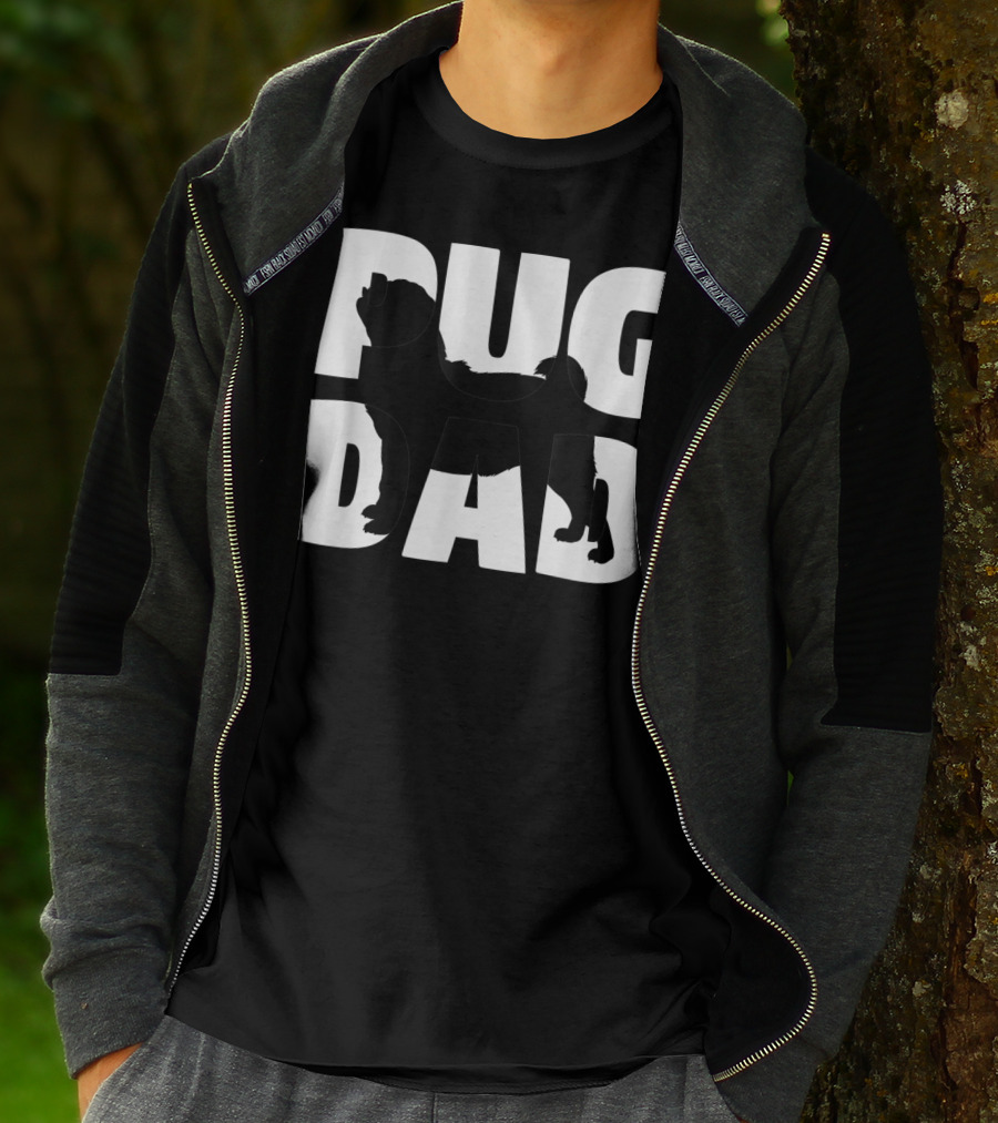 Pug Dad Pug Father Dog Dad T-Shirt