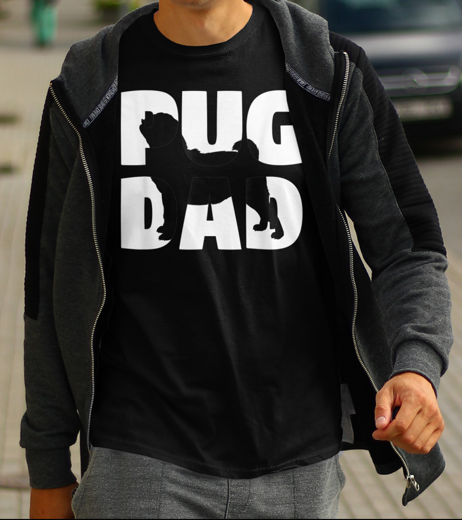 Pug Dad Pug Father Dog Dad T-Shirt