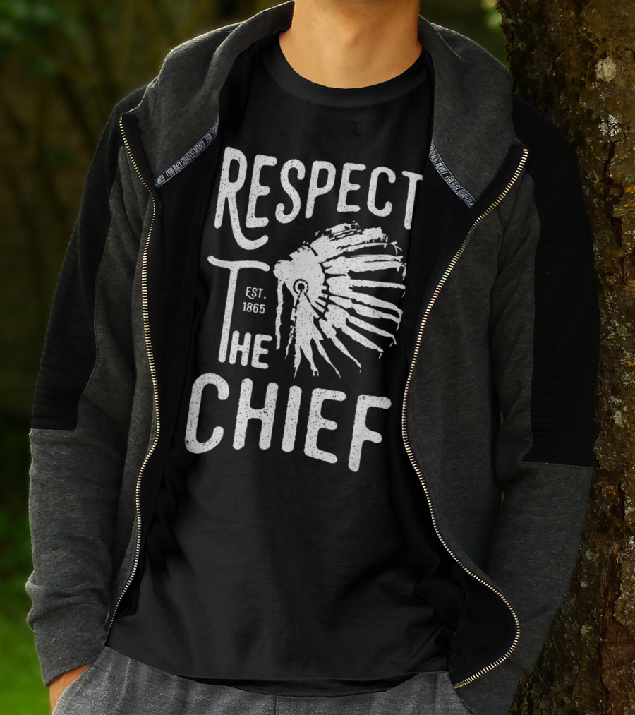 Respect The Chief Est. 1865 Vintage Native American T-Shirt