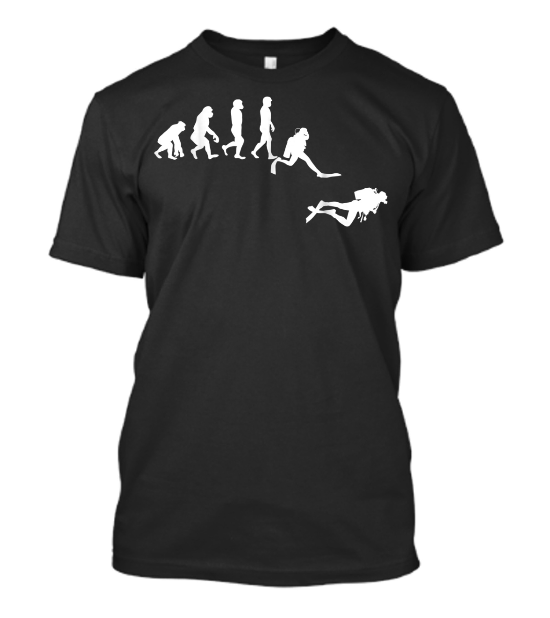 Scuba Dive Evolution Diver Ocean Transformation T-Shirt