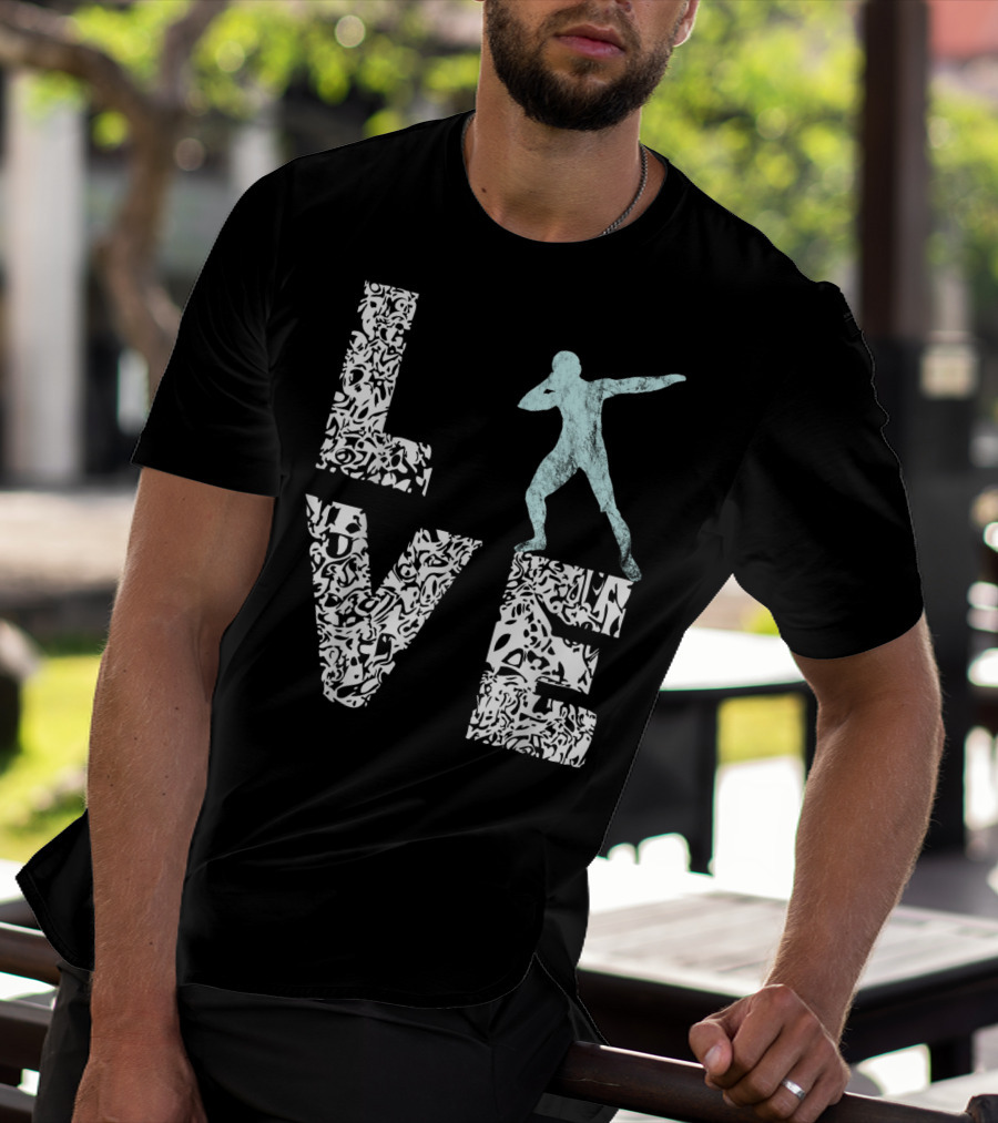 Love Shot Put Throwing Track And Field T-Shirt