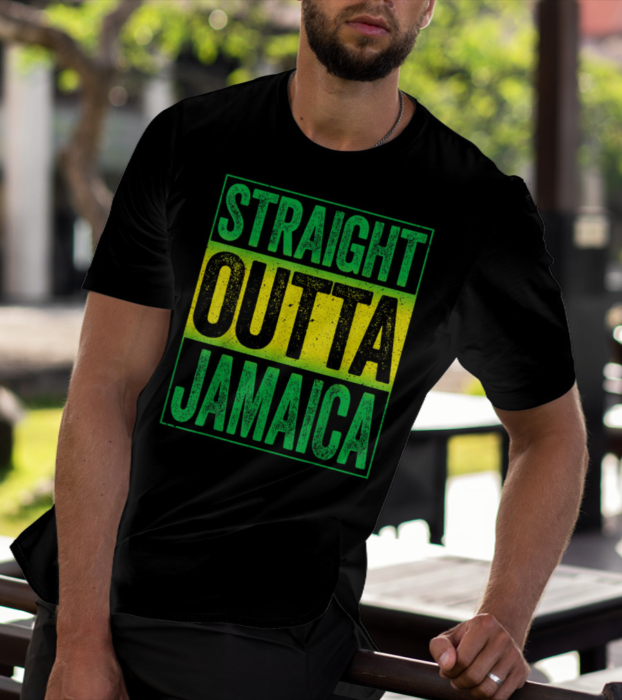 Straight Outta Jamaica Caribbean Party Vibes T-Shirt