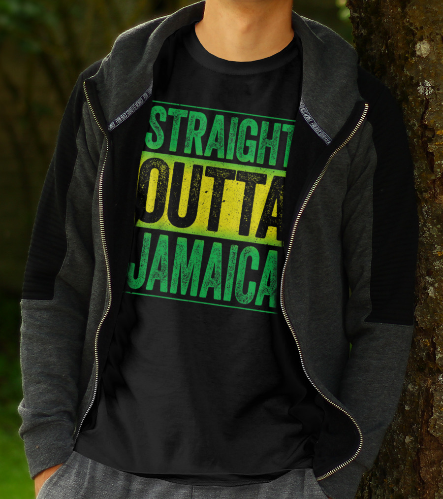 Straight Outta Jamaica Caribbean Party Vibes T-Shirt