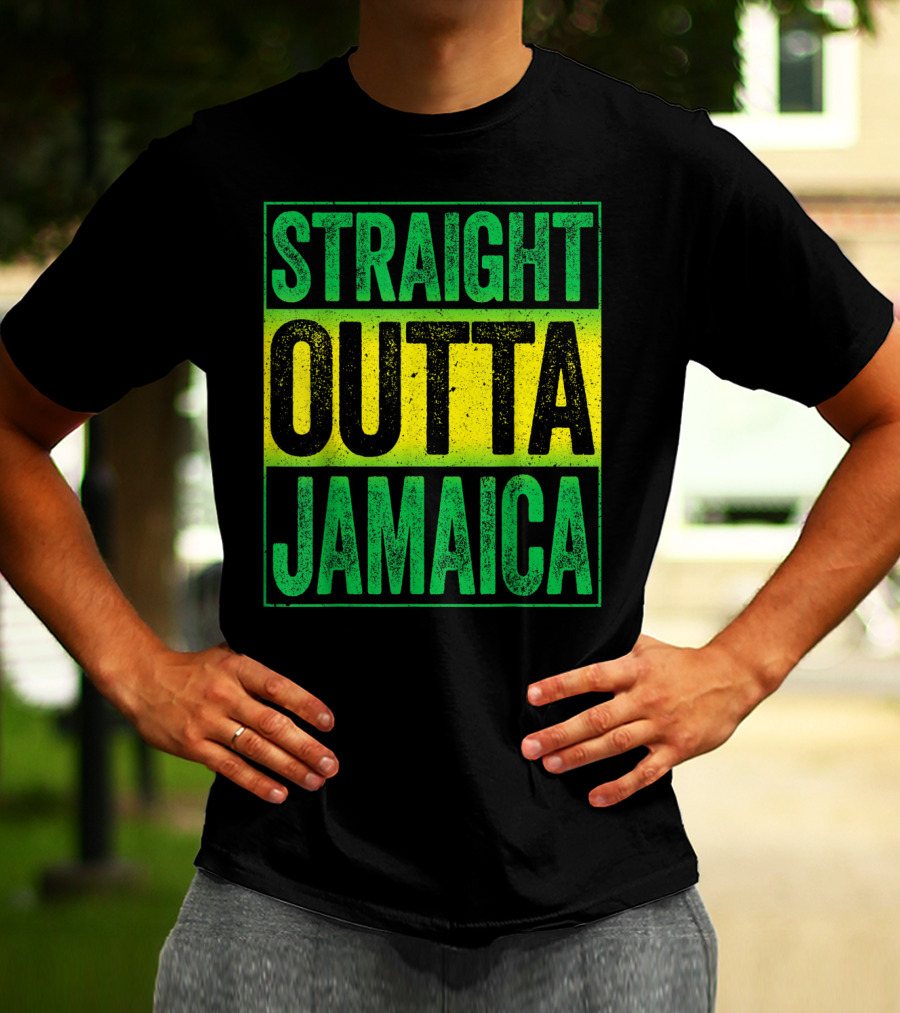 Straight Outta Jamaica Caribbean Party Vibes T-Shirt