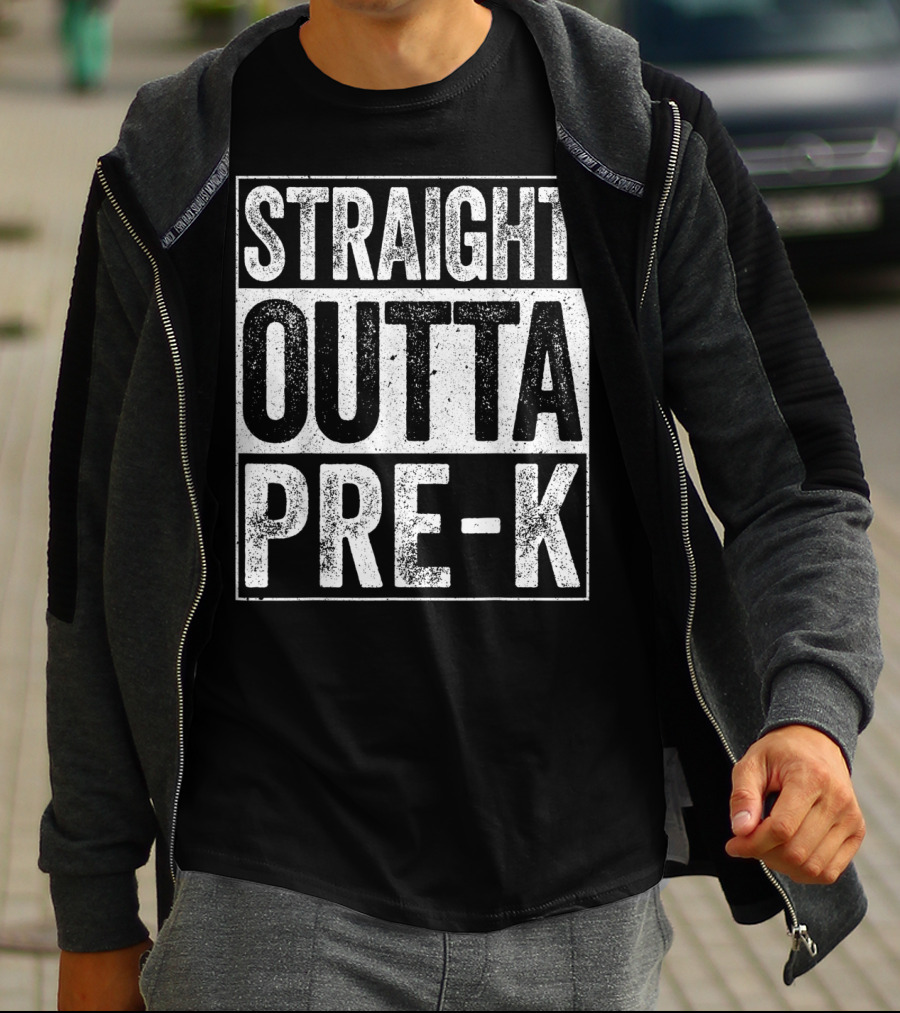 Straight Outta Pre-K Preschool Graduation T-Shirt