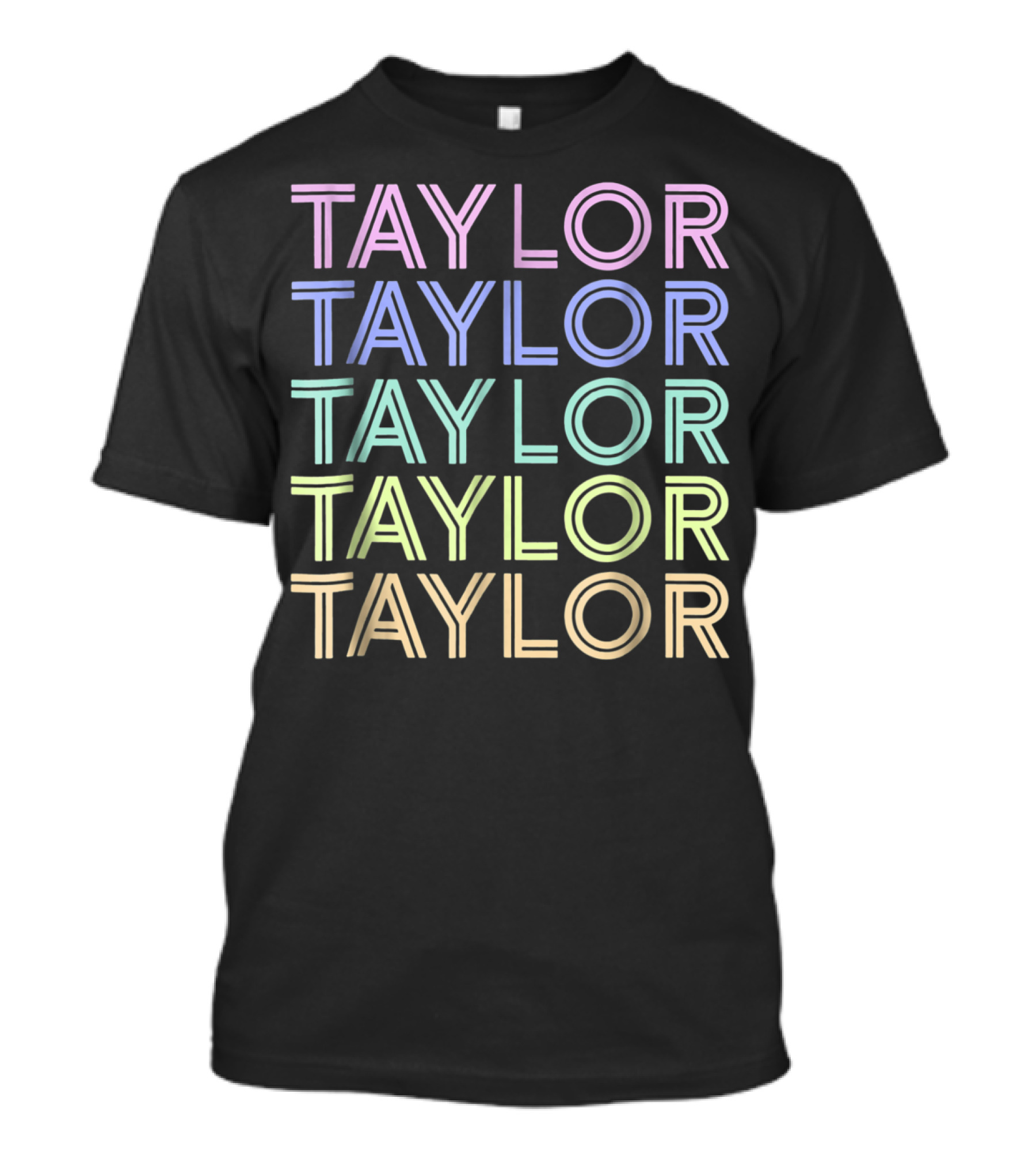 Taylor Sweet Candy Heart Vintage Love Rainbow Pastel Tayl T-Shirt