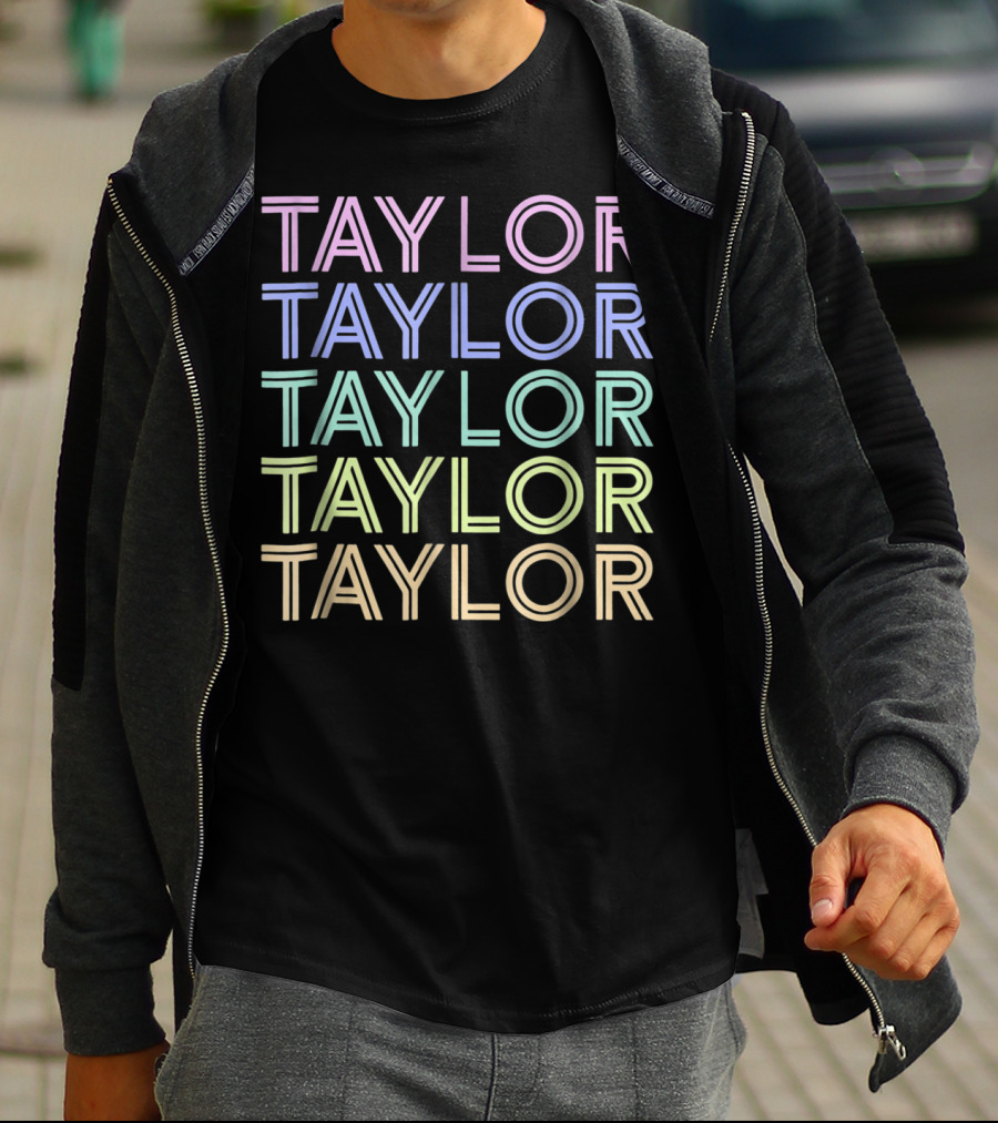 Taylor Sweet Candy Heart Vintage Love Rainbow Pastel Tayl T-Shirt