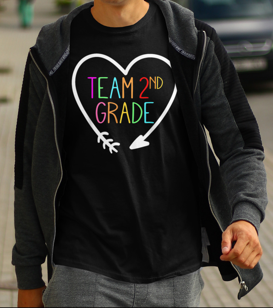 Team 2nd Grade Heart Arrow T-Shirt