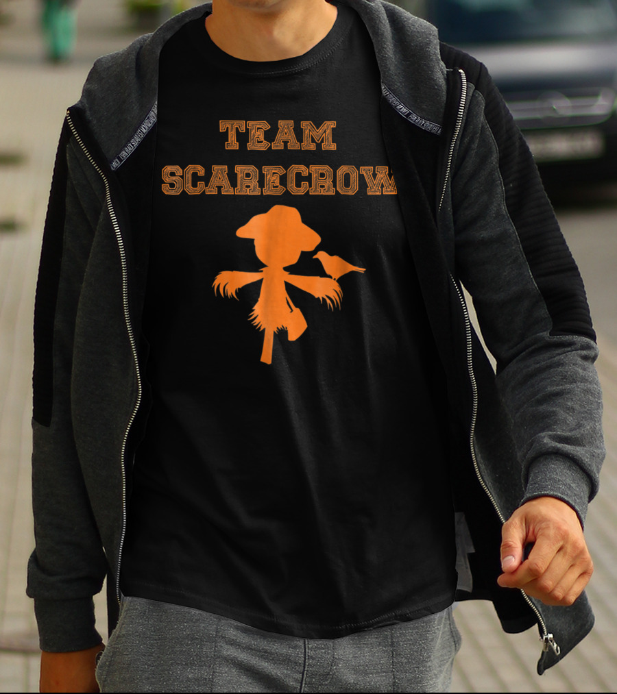 Team Scarecrow Silhouette With Crow T-Shirt
