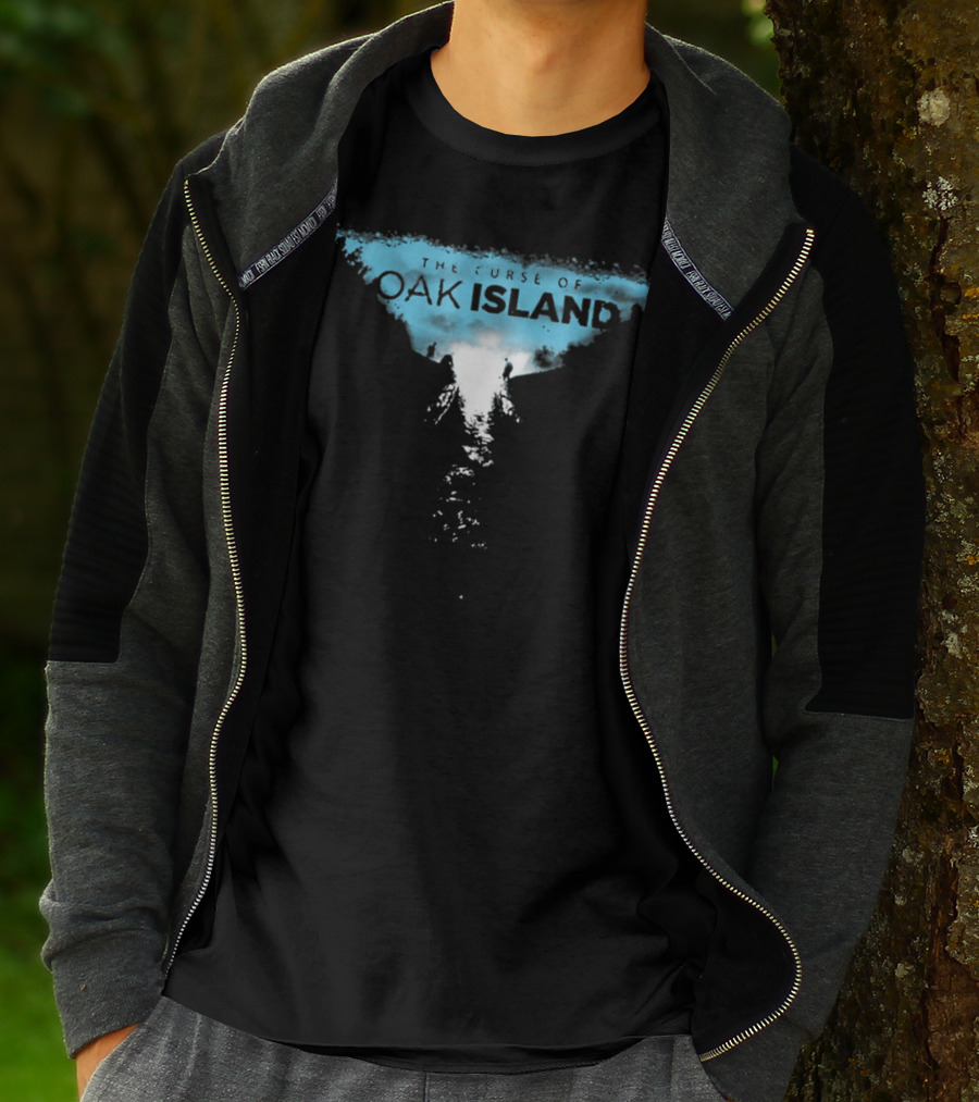 The Curse Of Oak Island Mysterious Treasure Excavation Scene T-Shirt