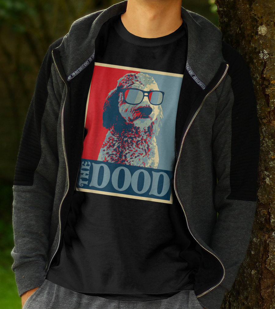 The Dood Goldendoodle Doodle Mom And Dood Dad Retro T-Shirt