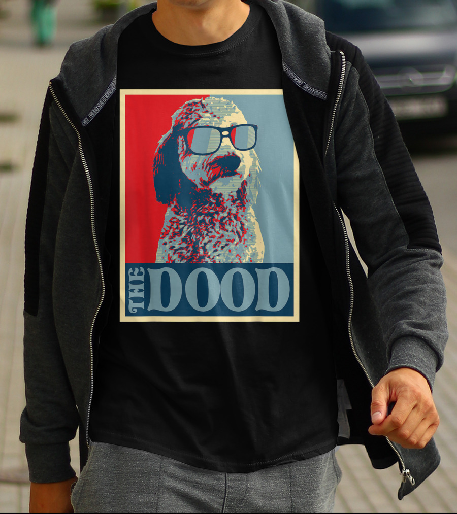 The Dood Goldendoodle Doodle Mom And Dood Dad Retro T-Shirt
