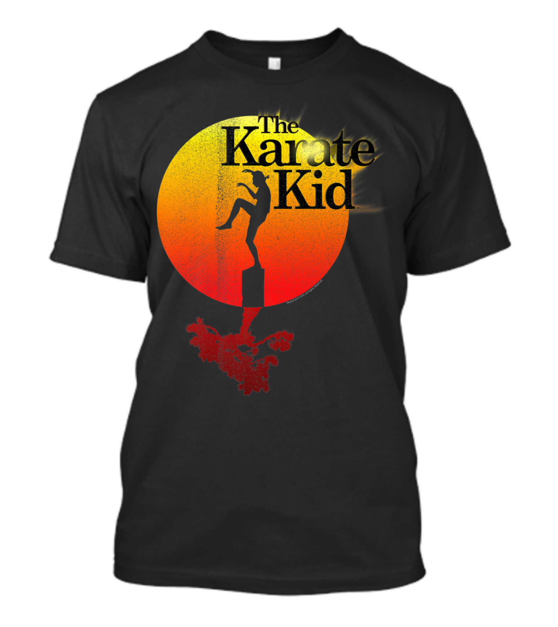 The Karate Kid Crane Kick Sun Gradient Circle T-Shirt