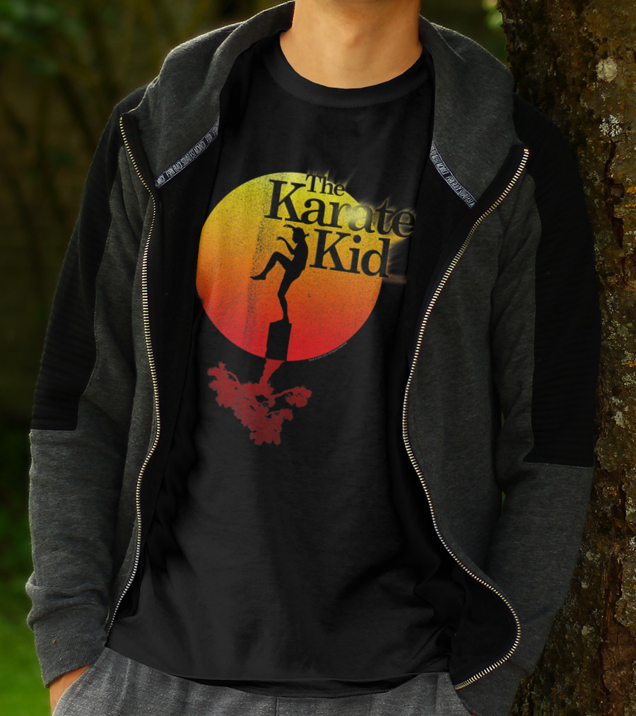 The Karate Kid Crane Kick Sun Gradient Circle T-Shirt