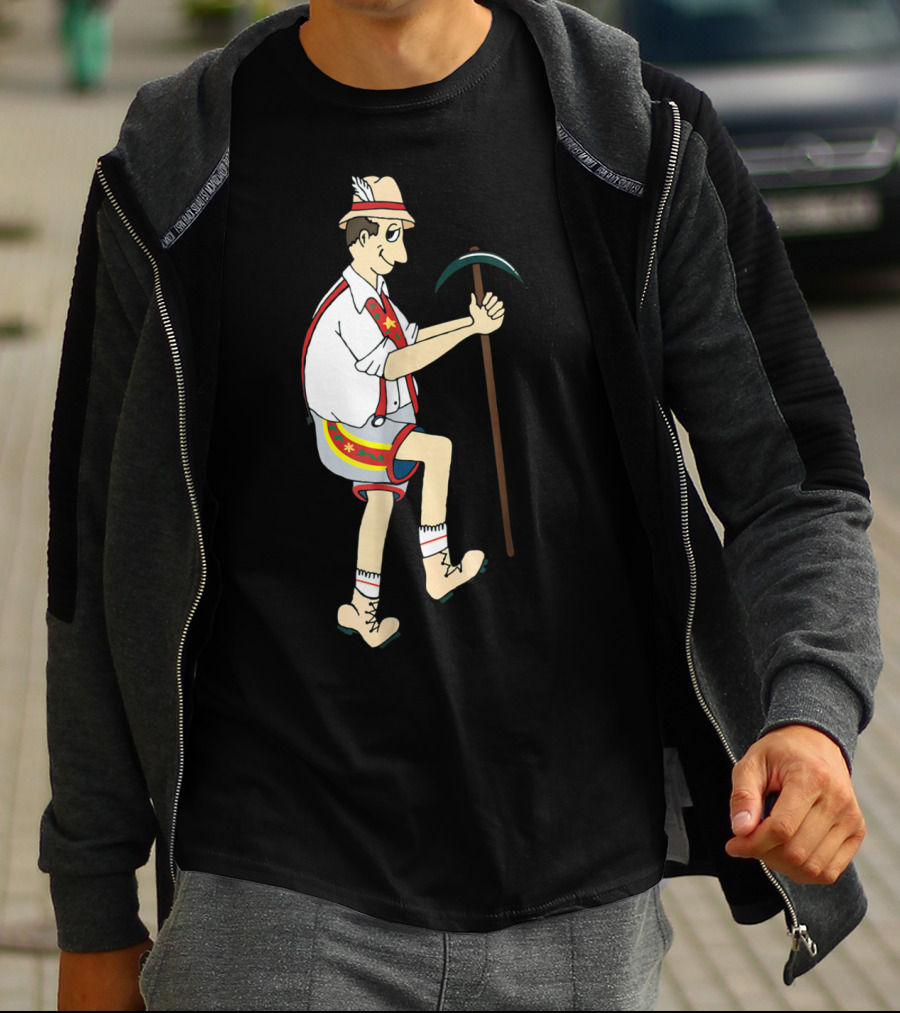 Yodely Guy The Price Is Right Cliff Hangers Game Character Bavarian Lederhosen T-Shirt