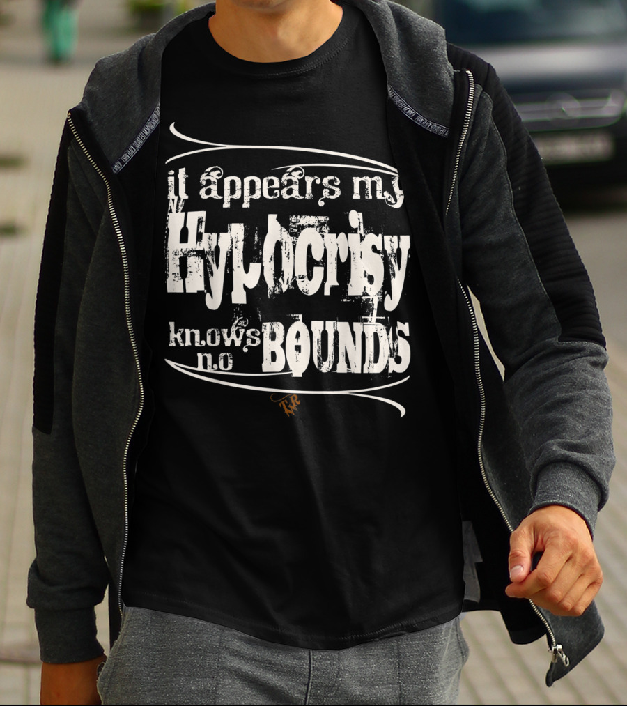 Tombstone Doc Holiday It Appears My Hypocrisy Knows No Bounds T-Shirt