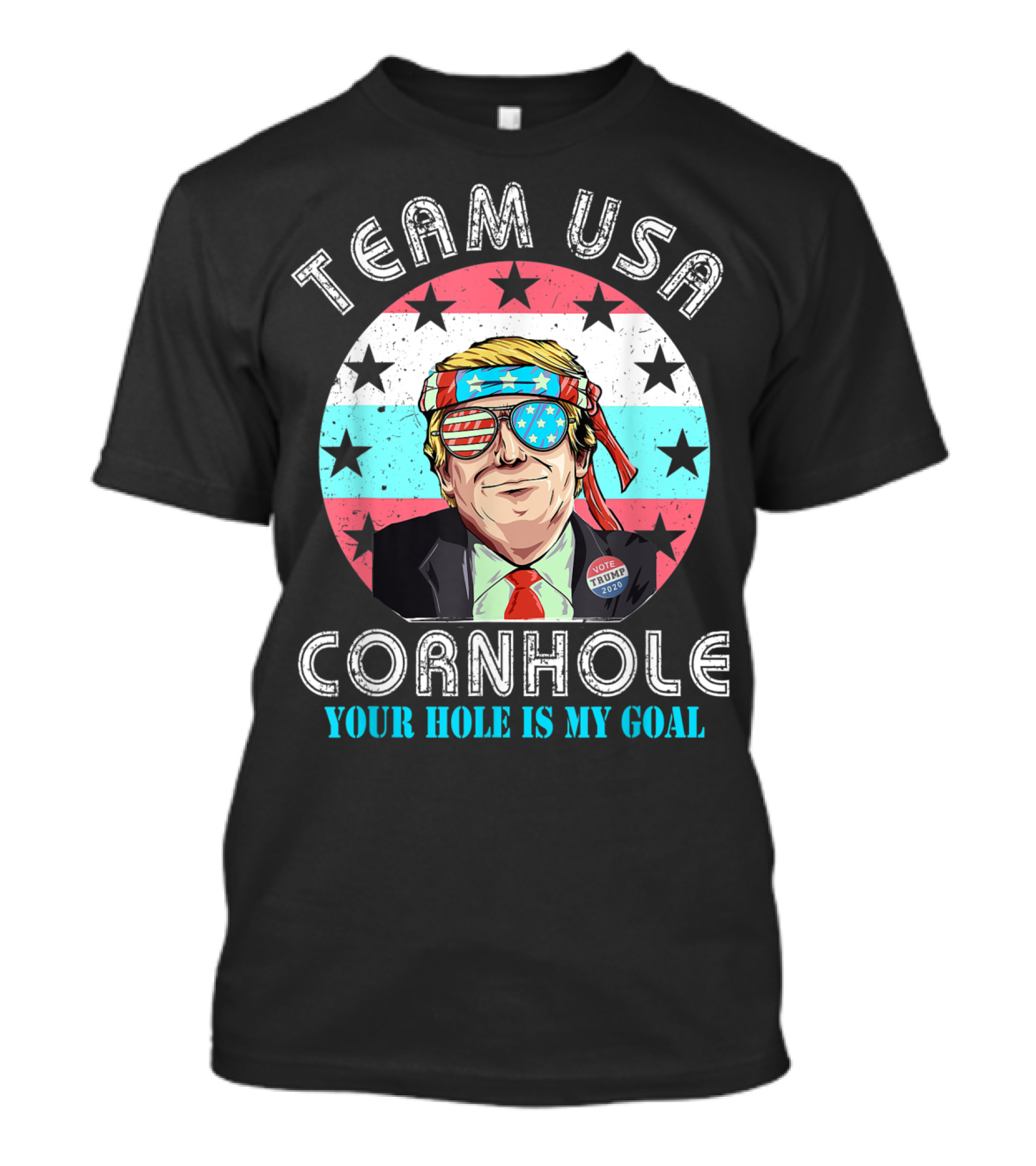 TEAM USA CORNHOLE YOUR HOLE IS MY GOAL T-Shirt