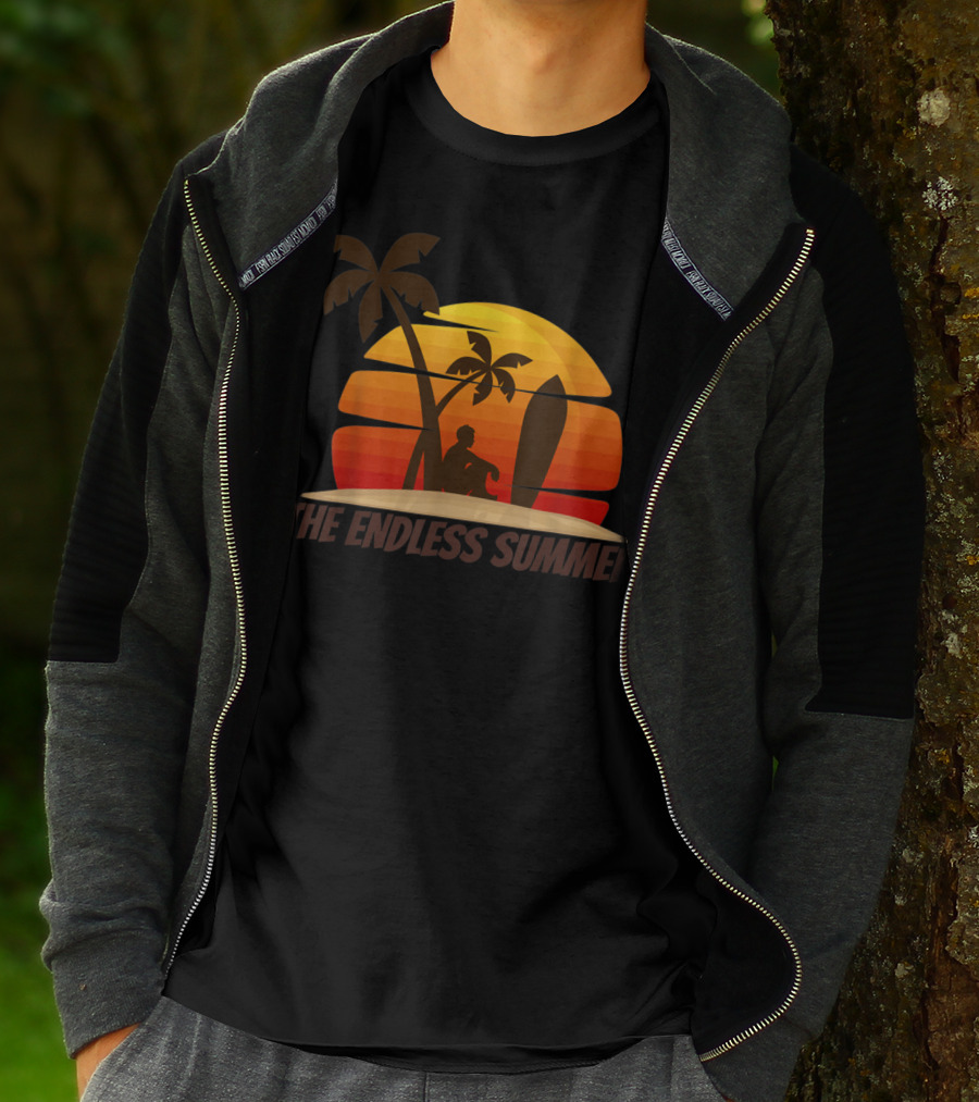 Vintage The Endless Summer Surfboards Sunset Surfing T-Shirt