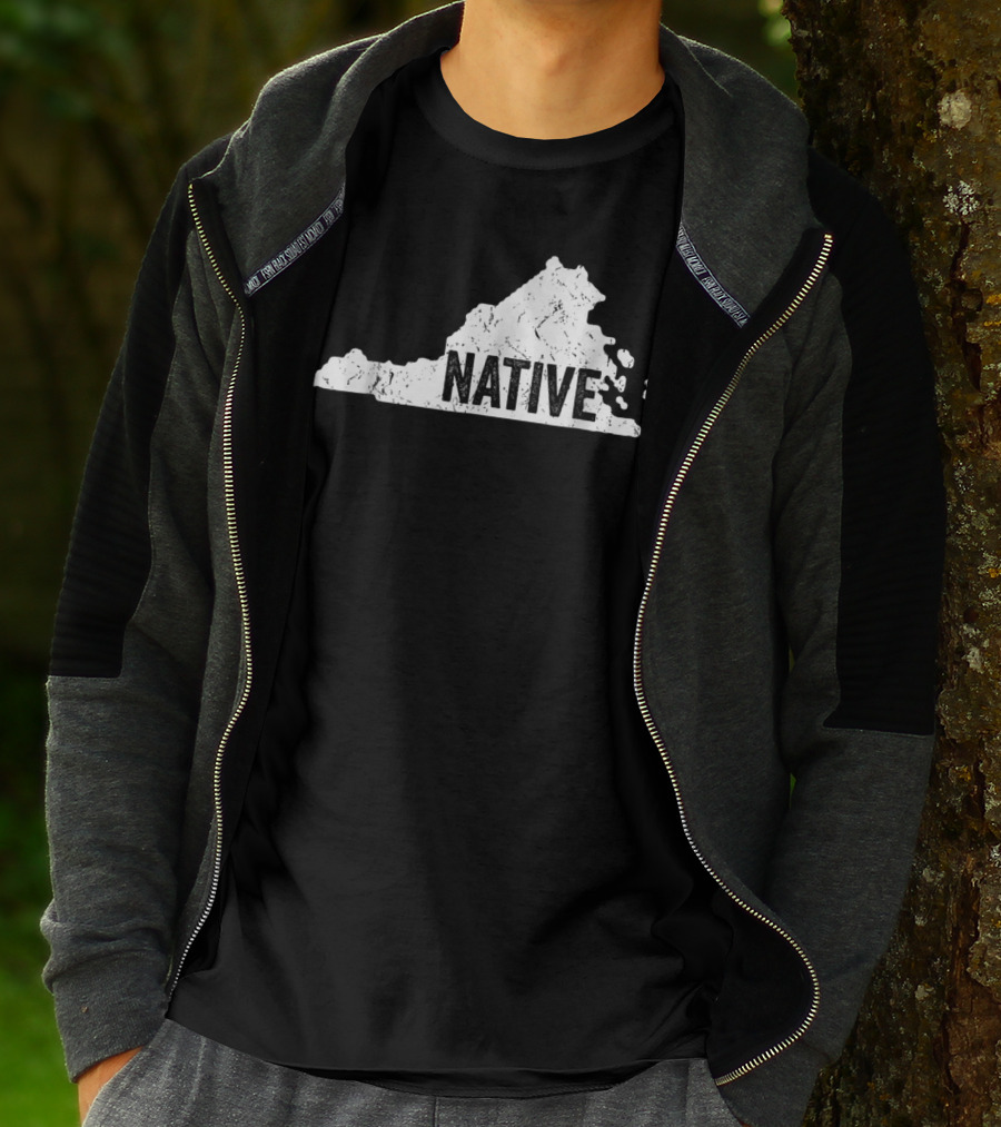 Virginia Native Old Dominion VA State Map T-Shirt