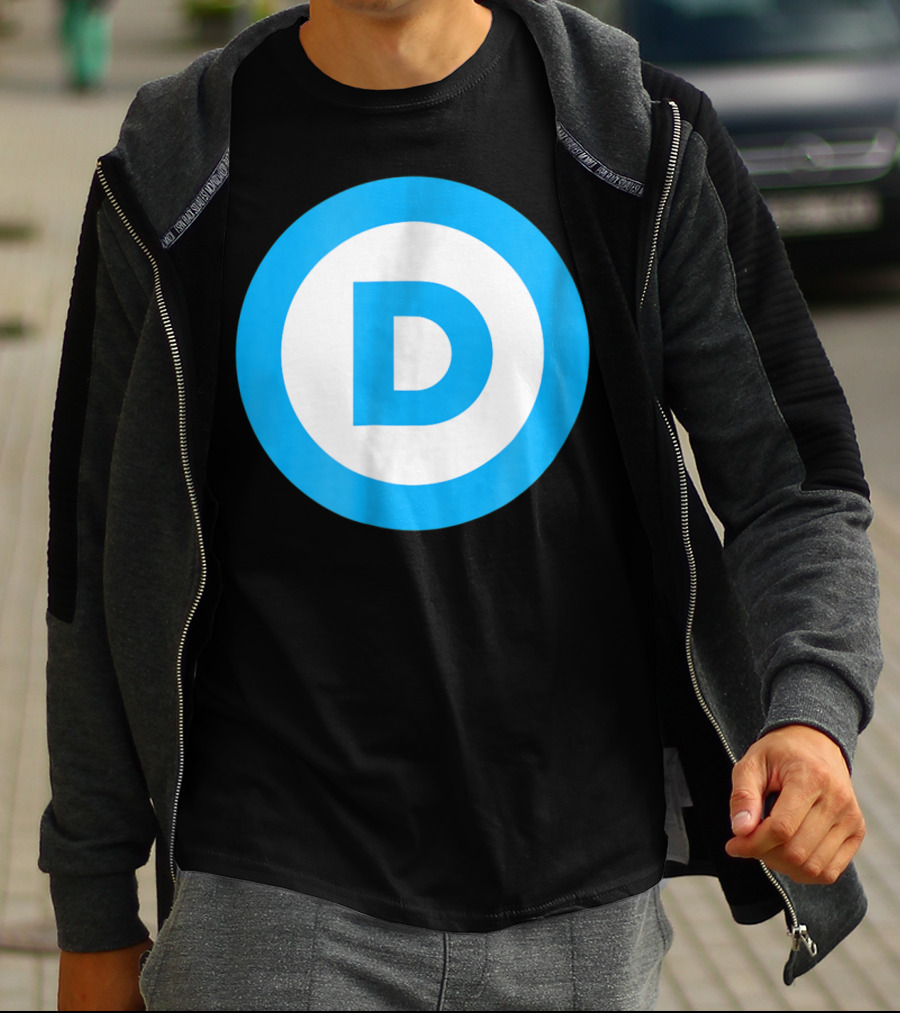Vote Elect Democrat Freedom D Circle T-Shirt