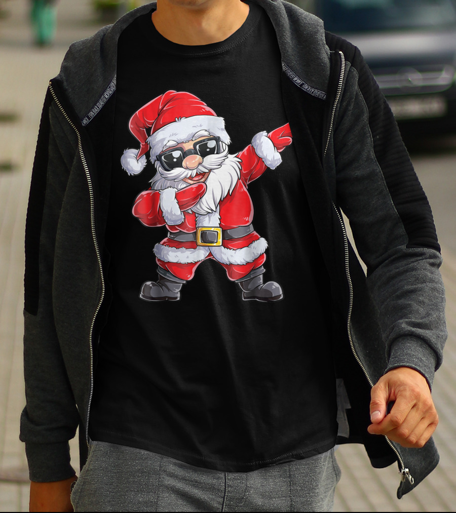 Santa Dab With Sunglasses Joyful Holiday T-Shirt