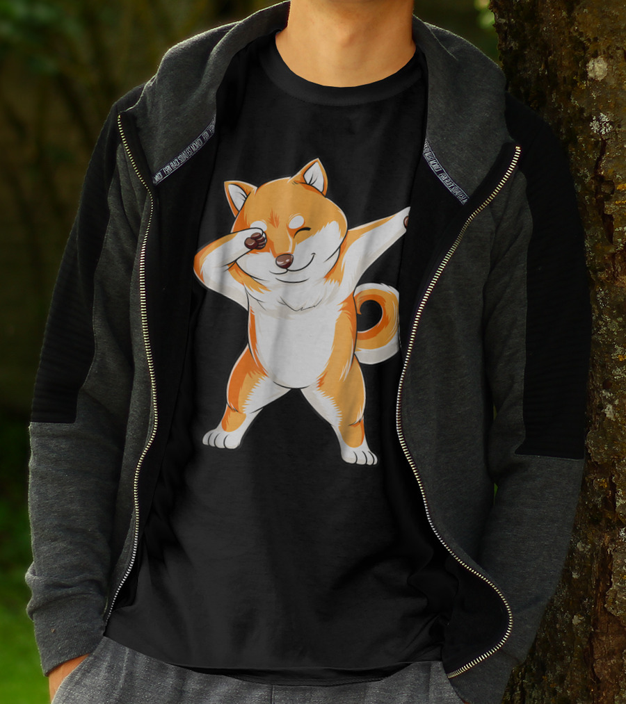 Dabbing Shiba Inu Dog Puppy Animal Lover T-Shirt