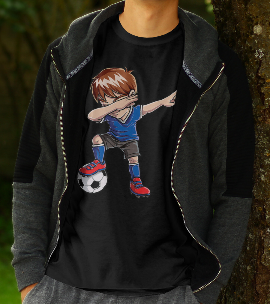 Dabbing Soccer Player With Ball T-Shirt