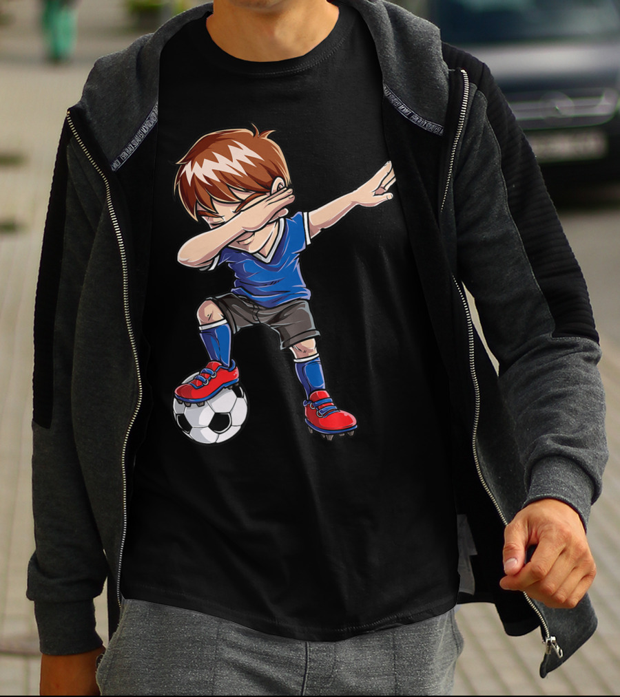 Dabbing Soccer Player With Ball T-Shirt
