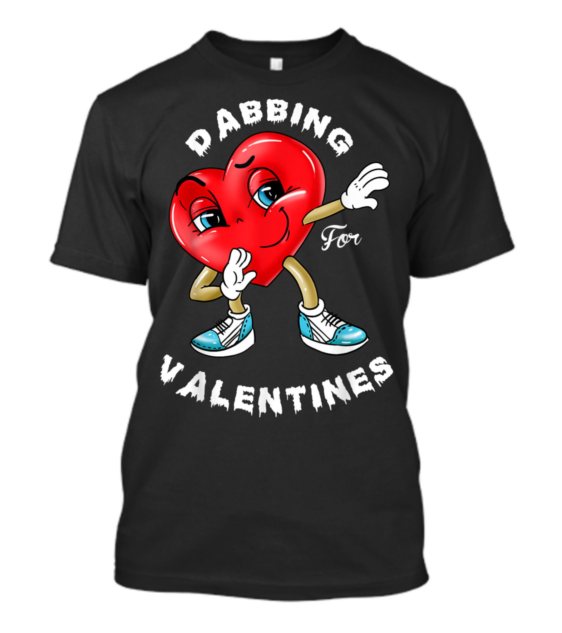 Dabbing Valentines Heart For Girlfriend T-Shirt