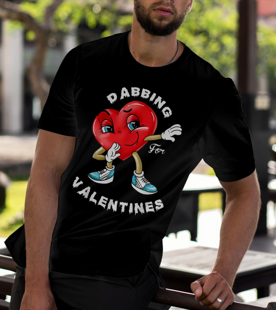 Dabbing Valentines Heart For Girlfriend T-Shirt