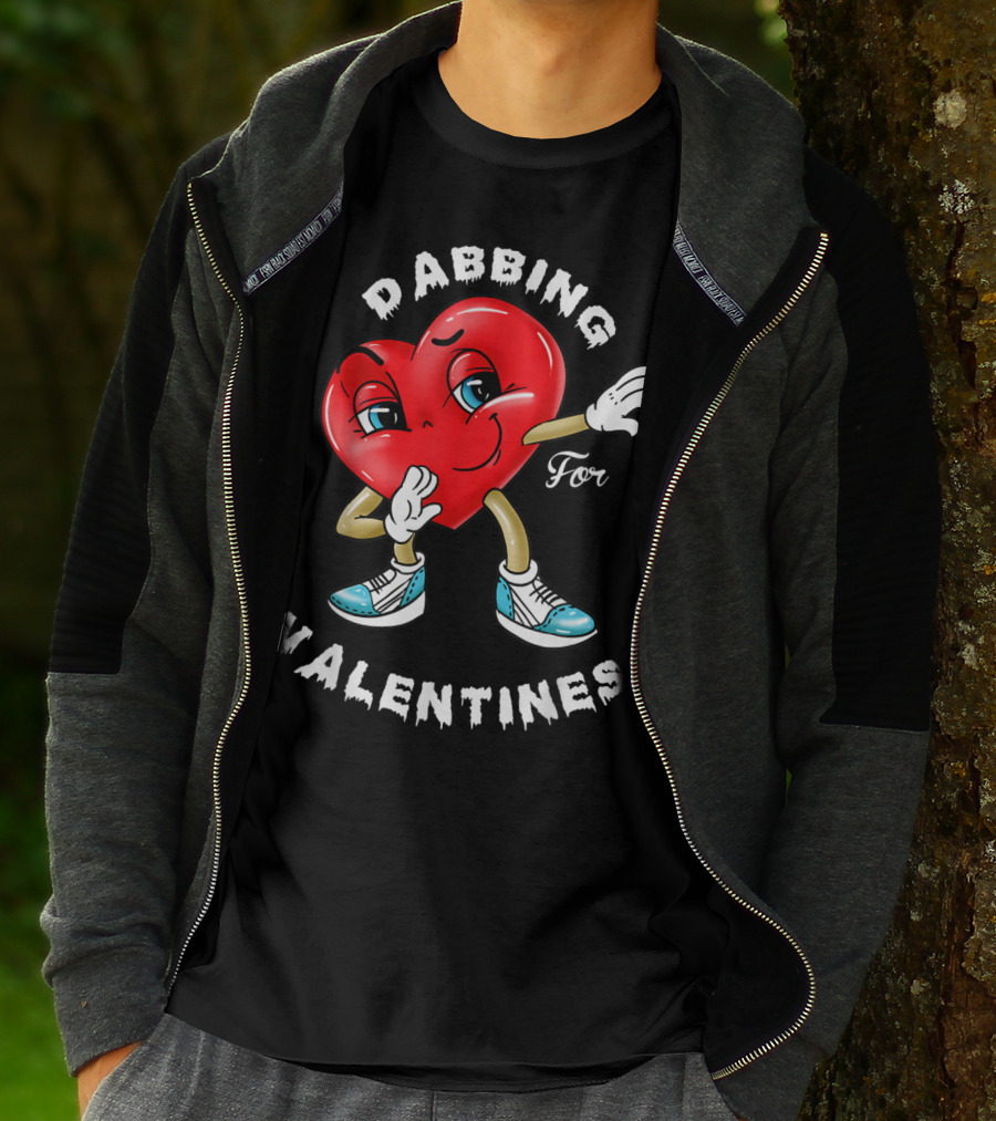 Dabbing Valentines Heart For Girlfriend T-Shirt