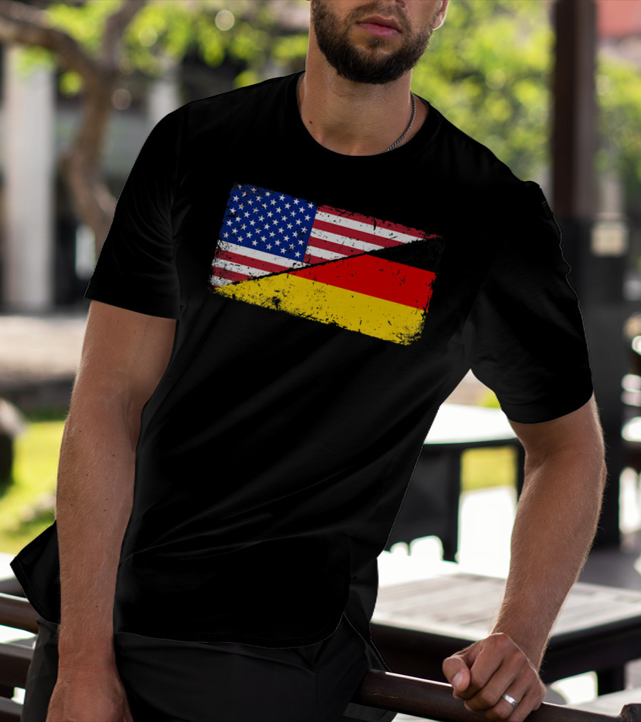 German American Flag Oktoberfest Mashup T-Shirt