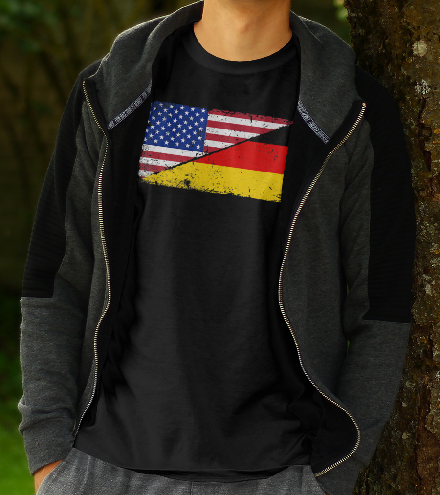 German American Flag Oktoberfest Mashup T-Shirt