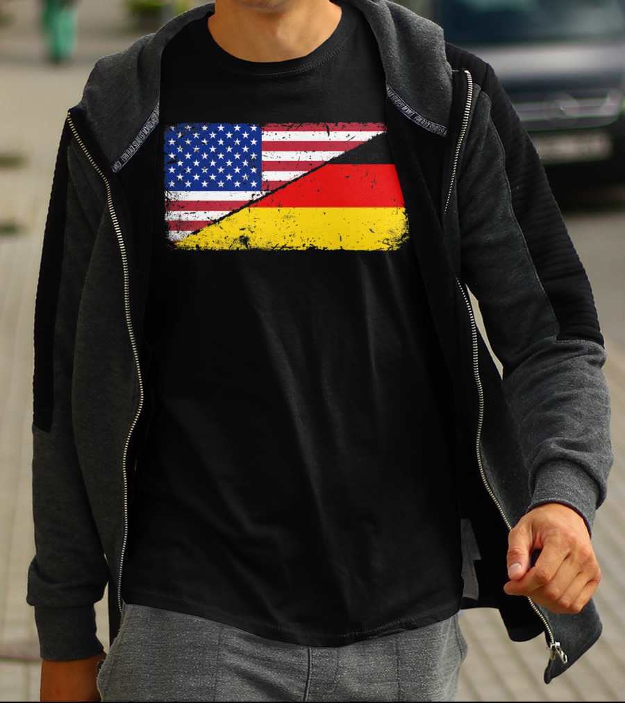 German American Flag Oktoberfest Mashup T-Shirt