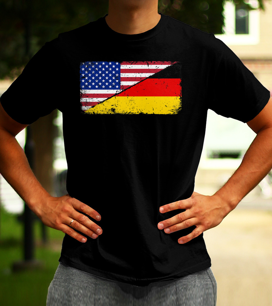 German American Flag Oktoberfest Mashup T-Shirt