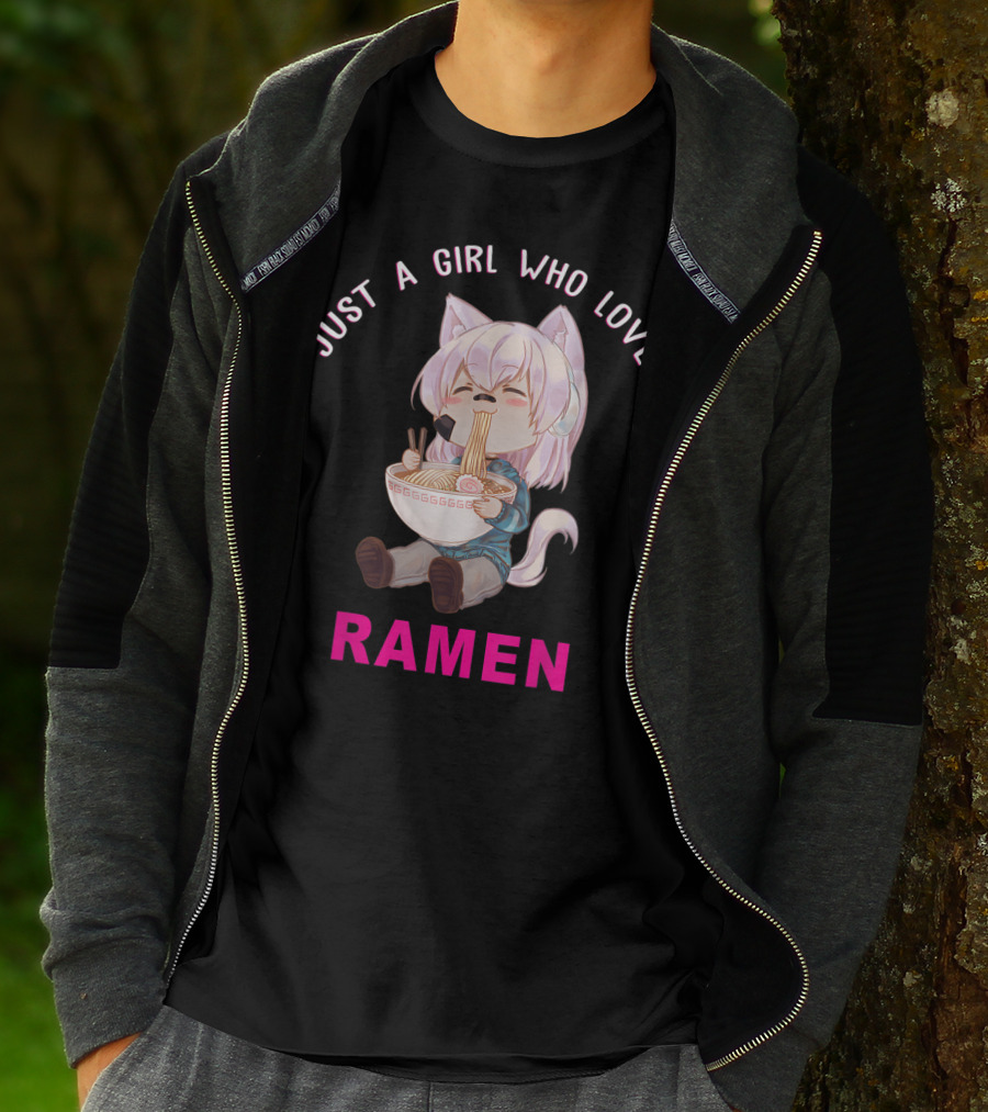 Just A Girl Who Loves Ramen Anime Japanese T-Shirt