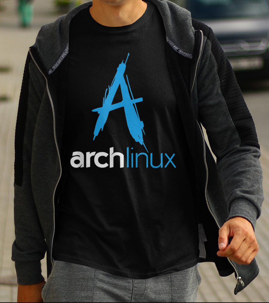 Arch Linux Lover Tagline And Open Source Os Arch Linux T-Shirt