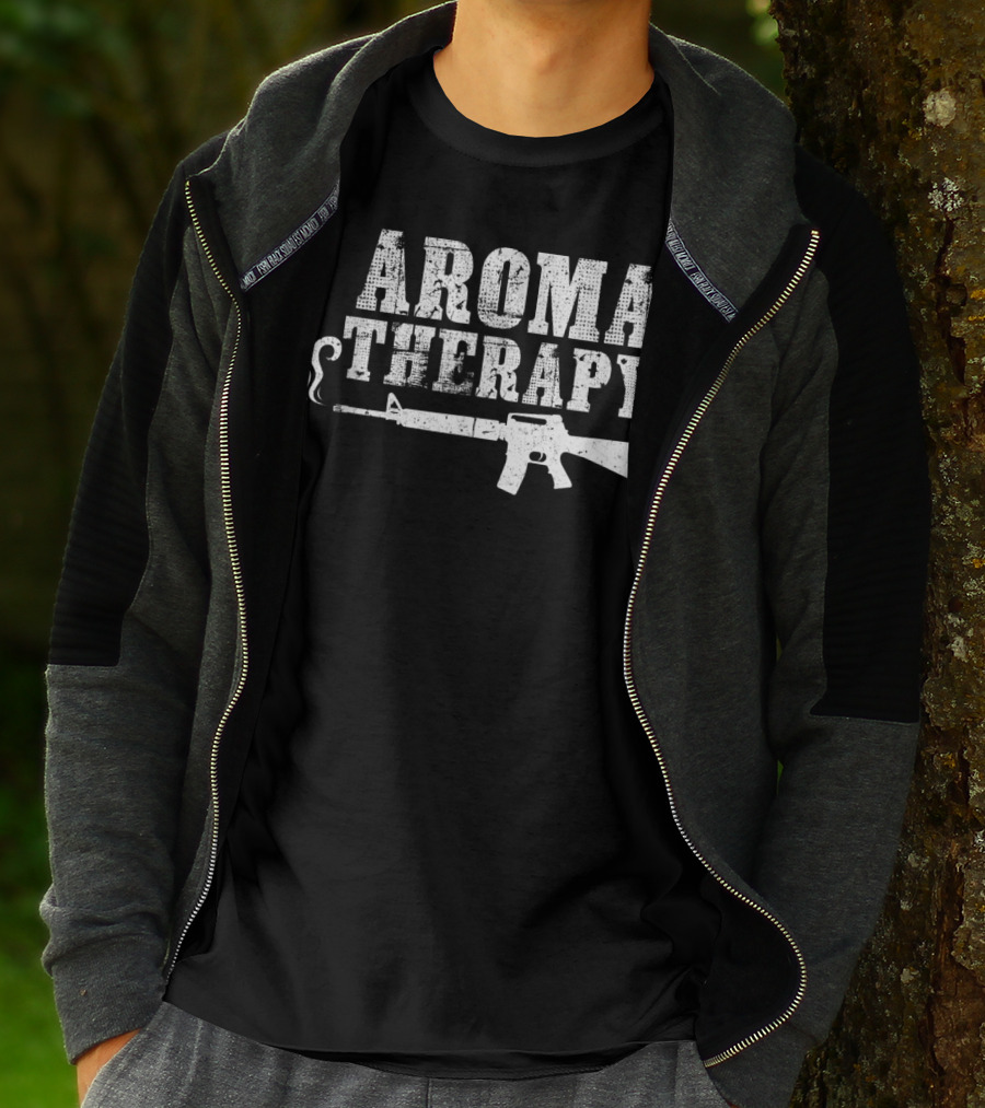 Aromatherapy Gun AR15 Lover Aromatherapy T-Shirt