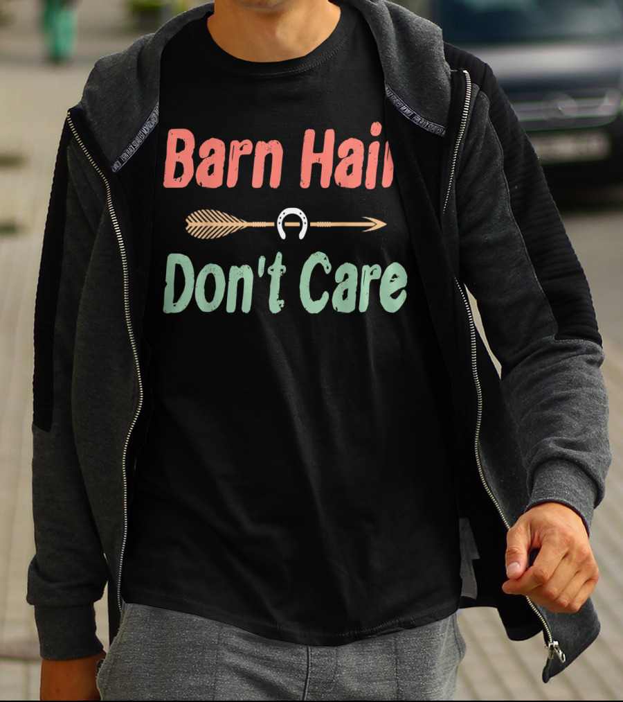 Barn Hair Don't Care Arrow Horseshoe T-Shirt