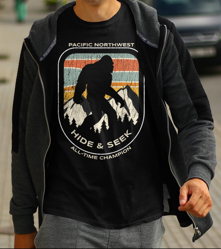 Pacific Northwest Bigfoot Hide And Seek All-Time Champion T-Shirt