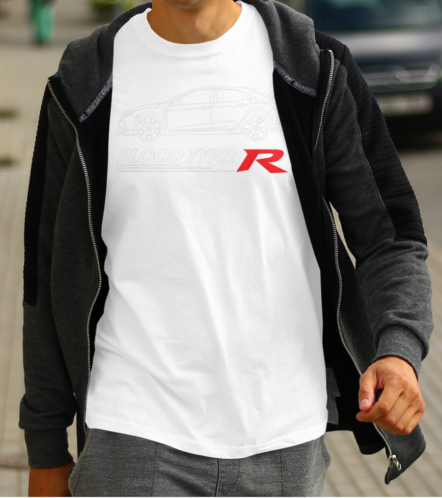 Blood Type R Sports Car Line T-Shirt