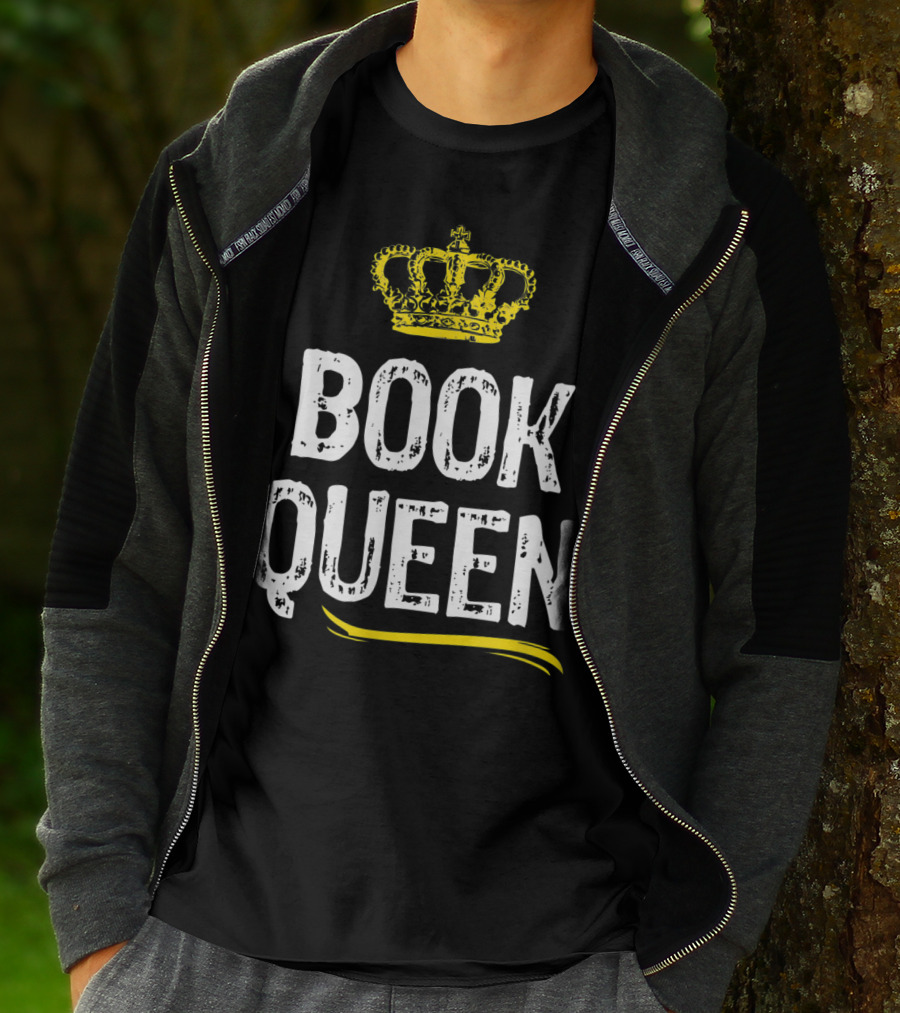 Book Queen Lover Funny Cool Crown T-Shirt
